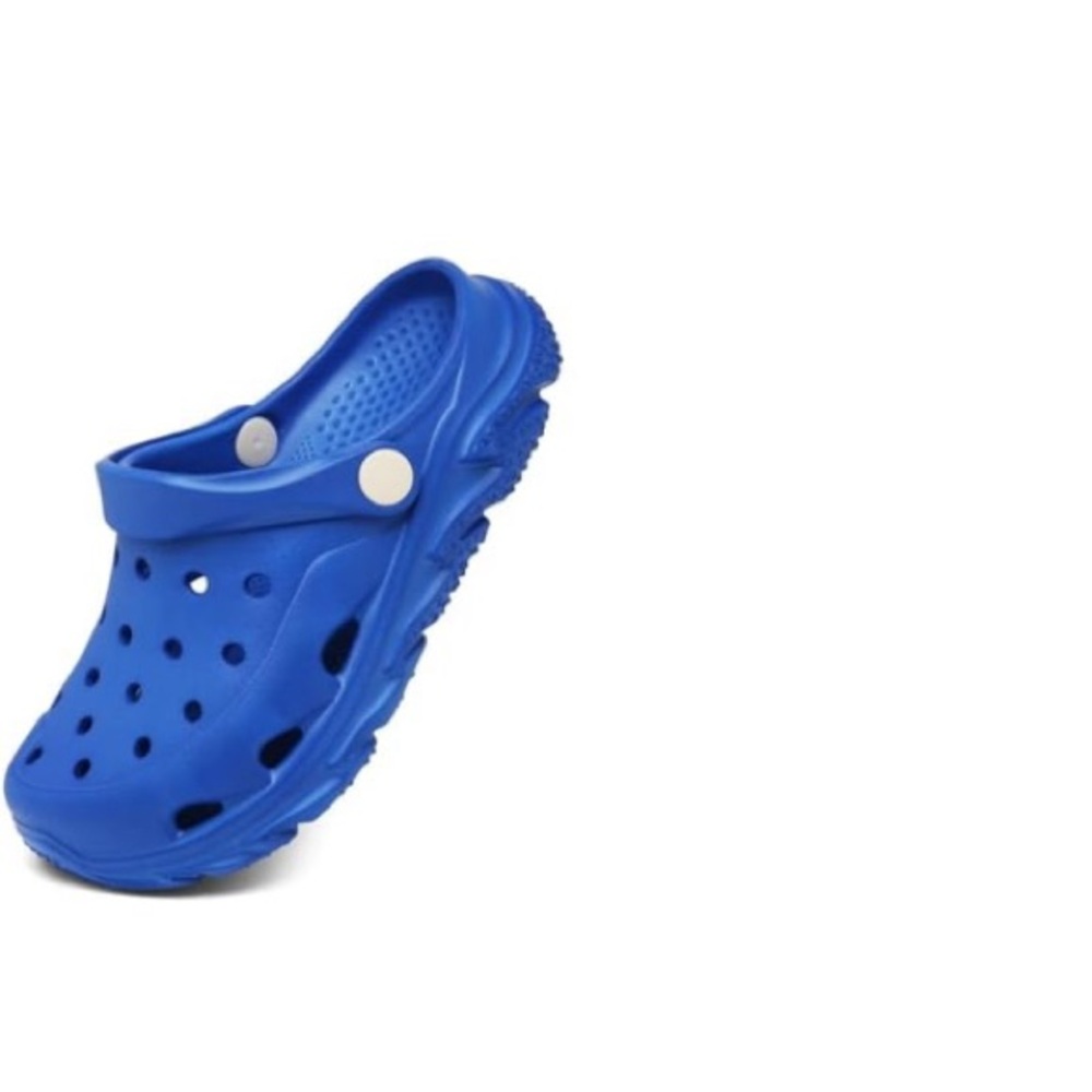 Sz10-11 Cubufly Kids Blue Clogs with charms girls/boys new sealed